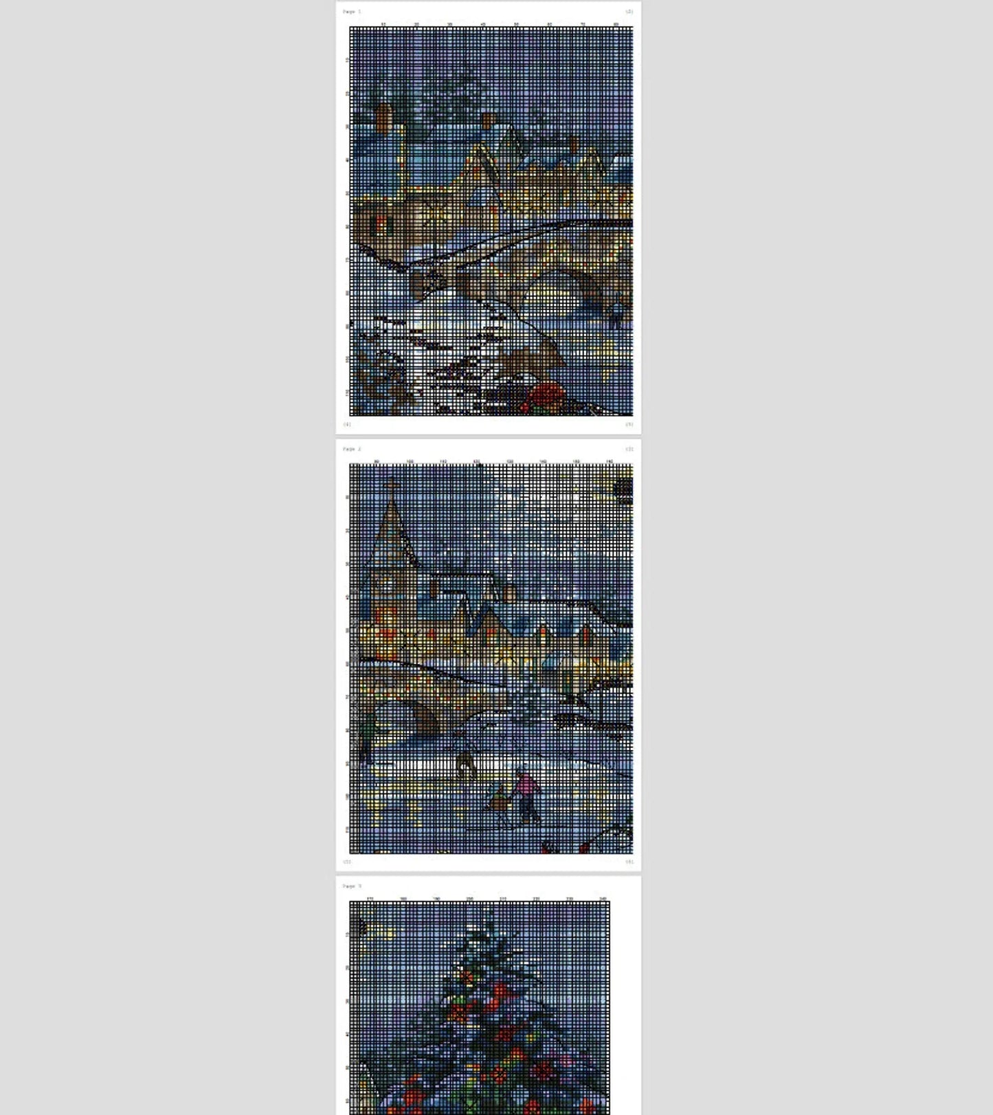 Winter Celebration Cross Stitch Pattern