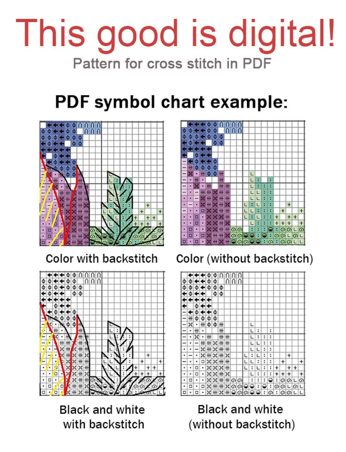 Cross Stitch Pattern Winter in the cup DMC Embroidery Chart Printable PDF Instant Download