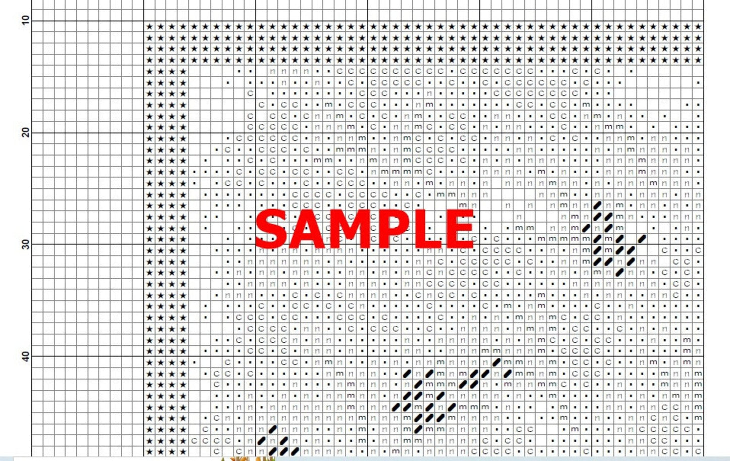 Cross Stitch Pattern, Autumn Village,Victorian Style, Summer Cotage,Pdf , Instant Download