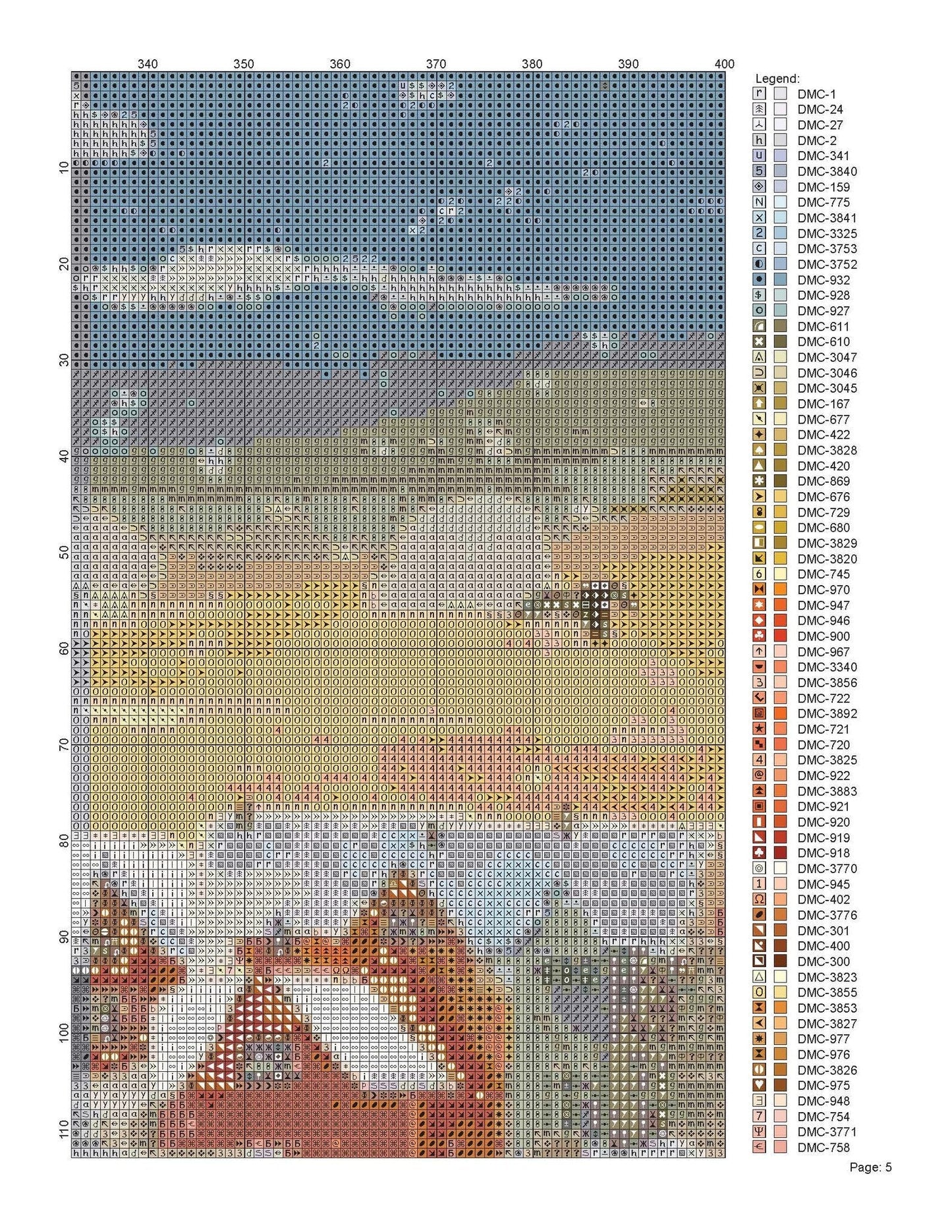 Cross Stitch Pattern Snow Day Full Coverage