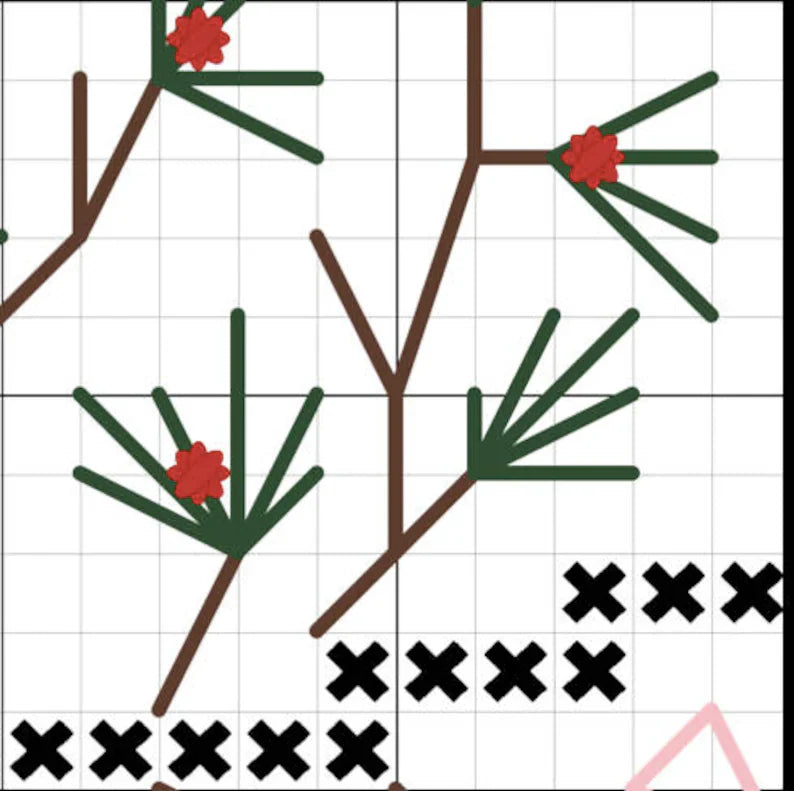 Holiday Birds Cross Stitch Pattern - 5 different designs