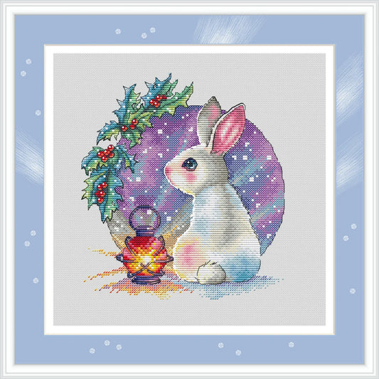 White Hare Cross Stitch Pattern