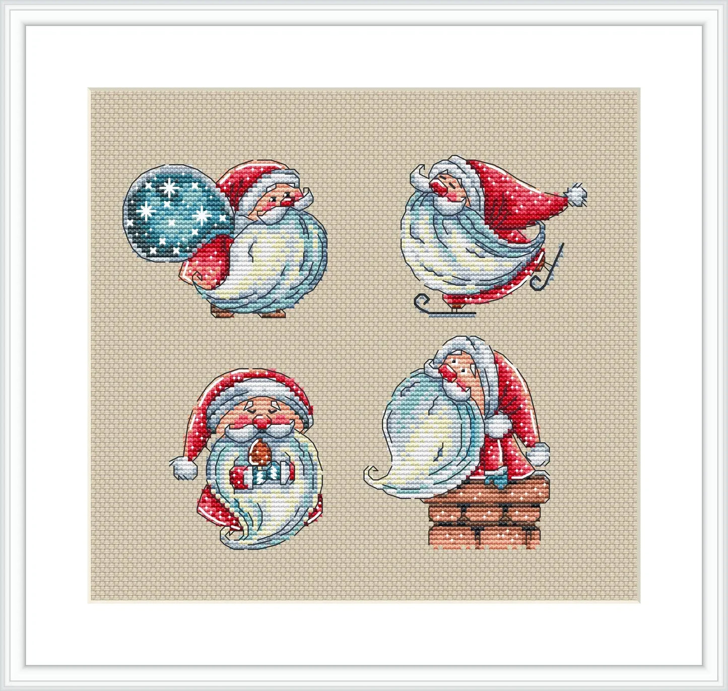 Santa Claus Cross Stitch Pattern