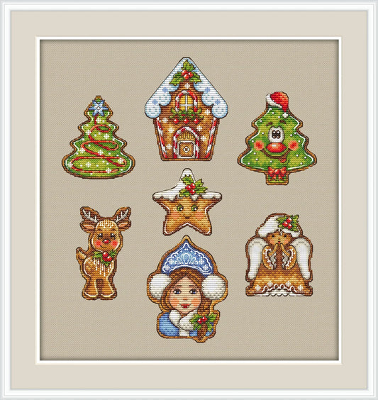 Gingerbread 2 Cross Stitch Pattern