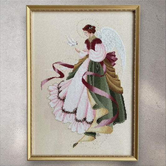 Digital cross stitch pattern Angel of Grace, PDF + xsd SAGA, Cross Stitch Chart Angel Embroidery, Woman, Lady, Miss, Religious Cross Stitch