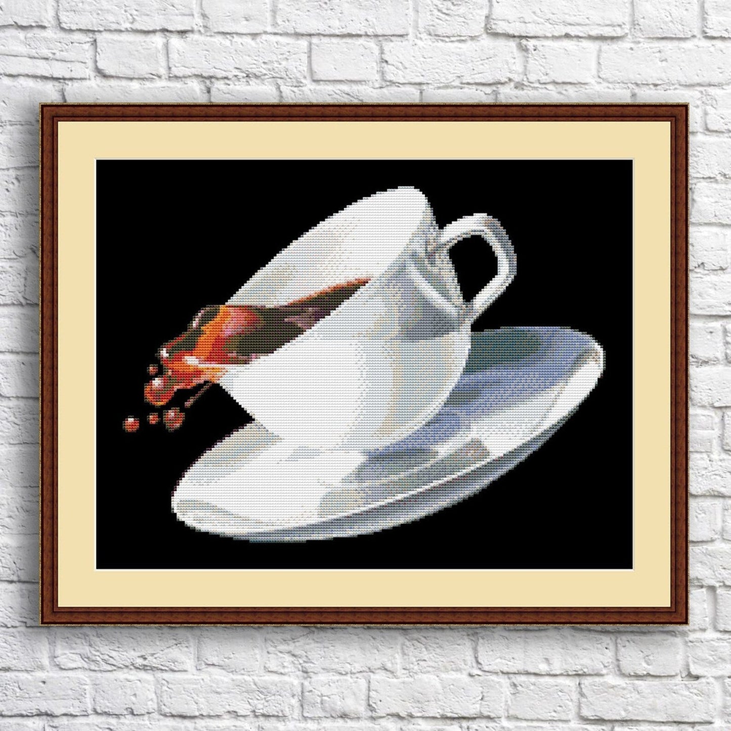 Cup of coffee Cross Stitch Pattern Digital Pattern Kitchen Still Life DIY Modern Decor Pattern Hand Embroidery pattern Needlepoint chart PDF
