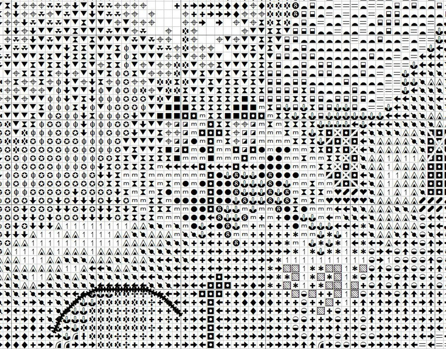 Summer landscape, Counted Cross Stitch Pattern, Village House, Hand Embroidery, Needlepoint Chart, Cottage Pattern PDF, Modern Cross Stitch