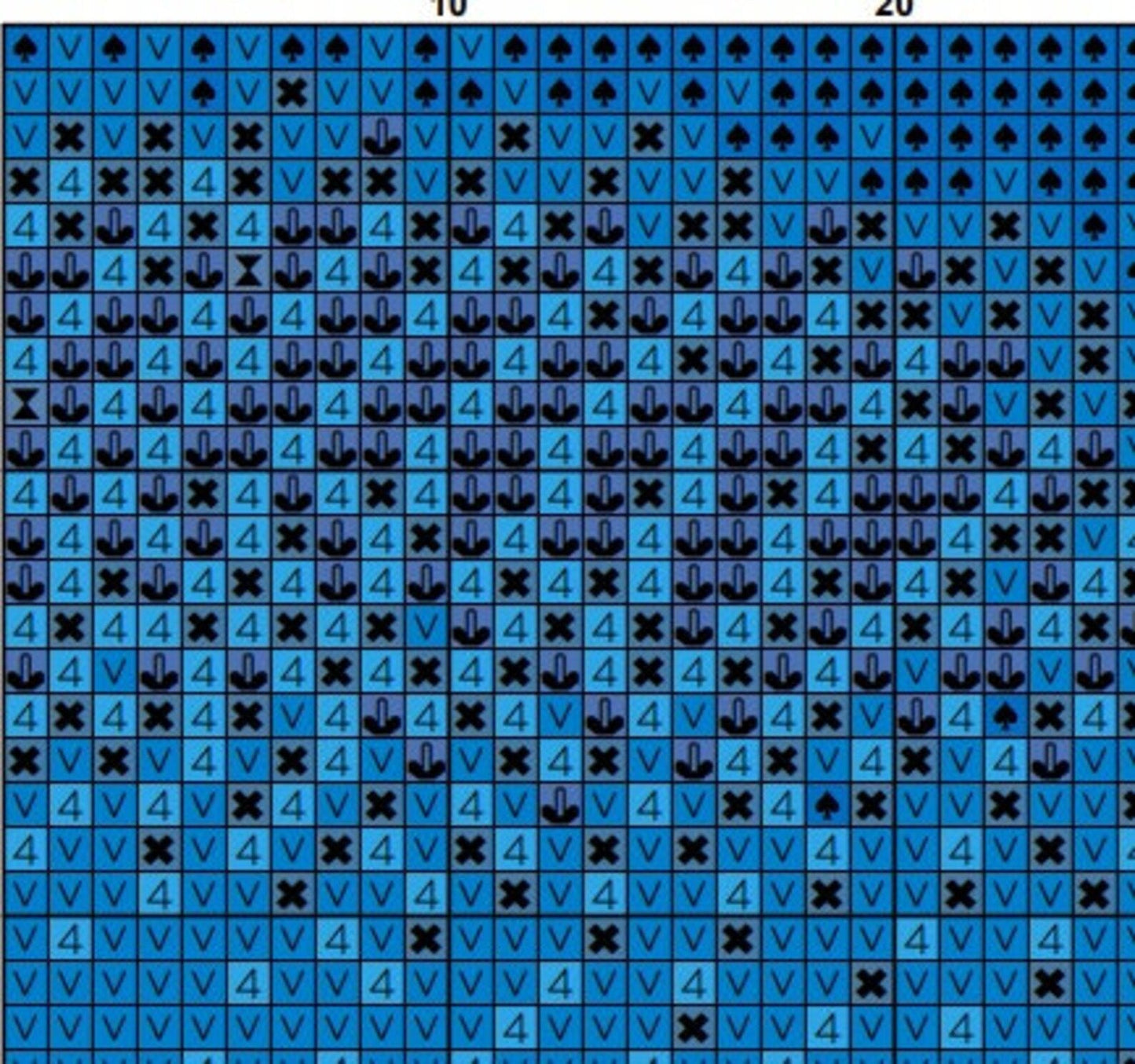 Blue Santorini Cross Stitch Pattern , Instant Download , Digital File , Pdf , Greece X Stitch Chart , Greek Island , Sea Landscape