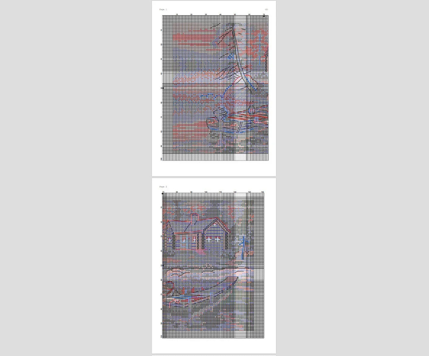 Morning Lake Cross Stitch Pattern