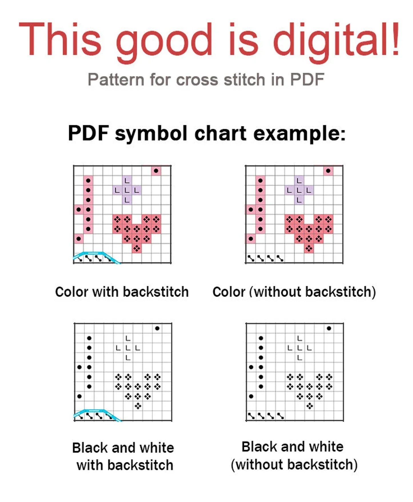 Cross Stitch Pattern Christmas goose DMC Chart Printable PDF Instant Download