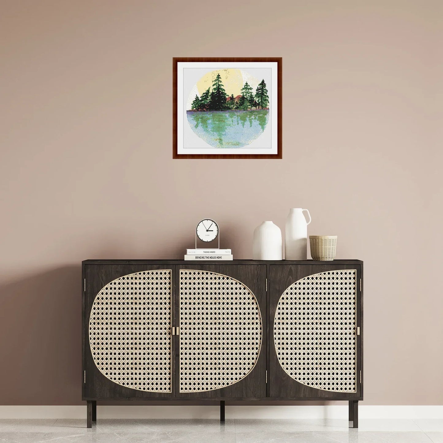 Watercolor Summer Sea Landscape Counted Cross Stitch PDF Pattern, Summer Seascape Cross Stitch Pattern, Instant Download PDF Pattern