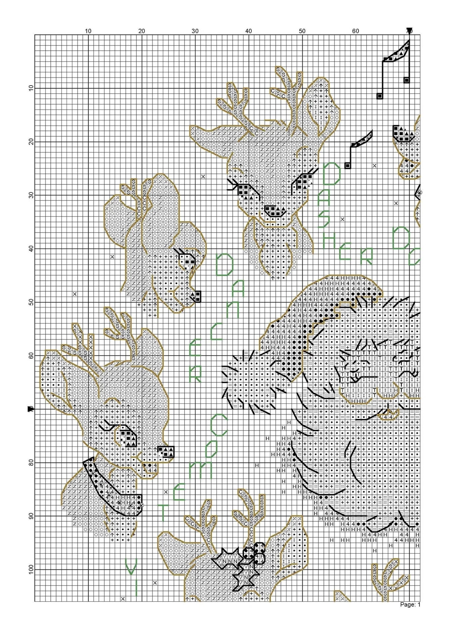 PDF tutorial for "Santa's Reindeer" cross stitch
