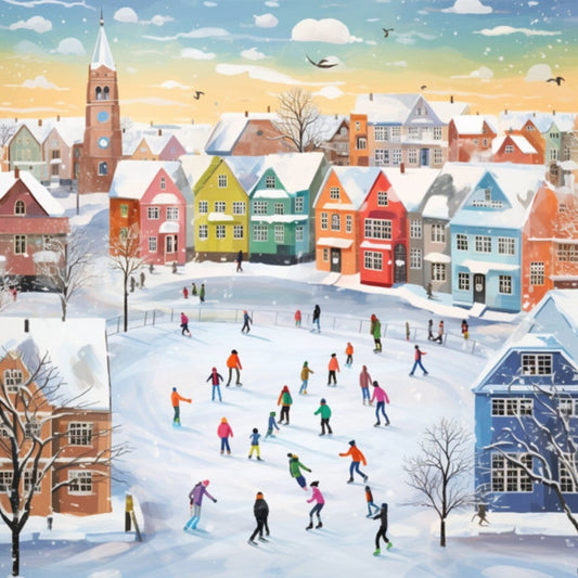 Cross Stitch Pattern Snow Day Full Coverage