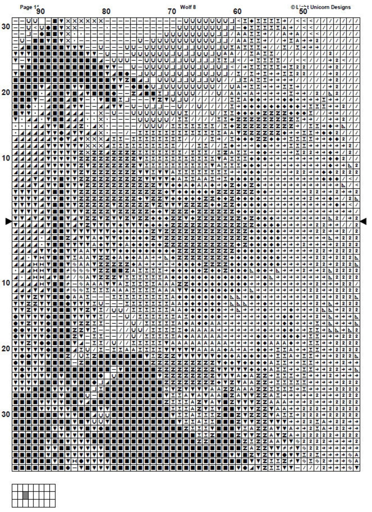 Wolf Cross Stitch Pattern 8 Instant PDF Download - Wolf Watercolor Cross Stitch Pattern - Animal Cross Stitch Pattern