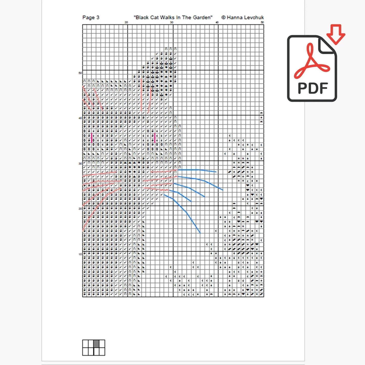 Black Cat Cross Stitch Pattern, Cross Stitch, punto de cruz, point de croix, Cross Stitch Pattern Flower, Cat Cross Stitch Pattern