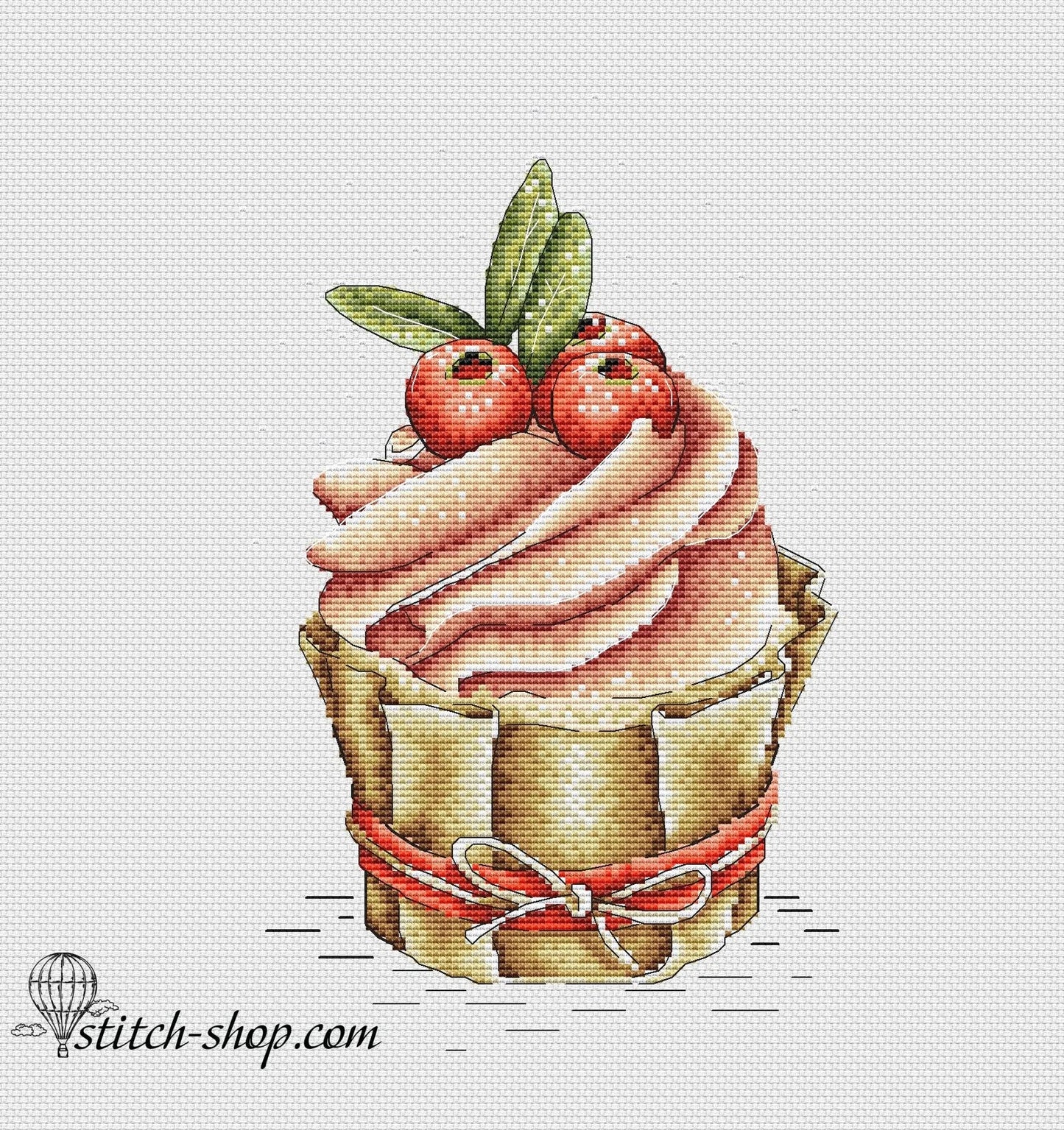 Cross-stitch scheme cake Embroidery pattern PDF