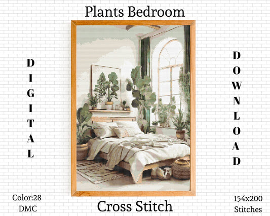 Plants Cross Stitch Pattern | Cactus Cross Stitch | Plants Embroidery Pattern | Boho Cross Stitch | Home Cross Stitch | Instant Download PDF