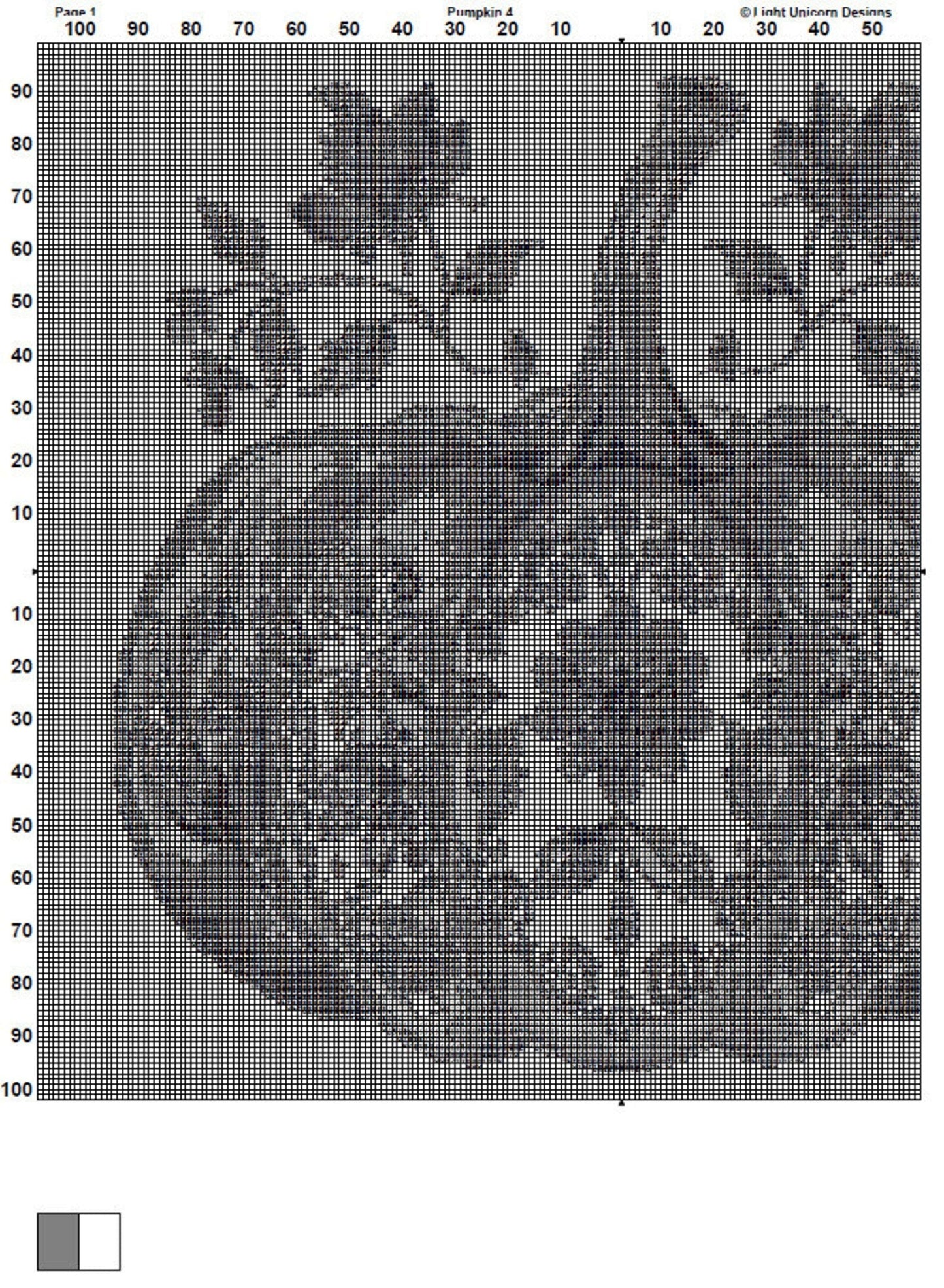 Pumpkin Cross Stitch Pattern 4 Instant PDF Download - Autumn Watercolor Cross Stitch Pattern - Halloween Cross Stitch Pattern