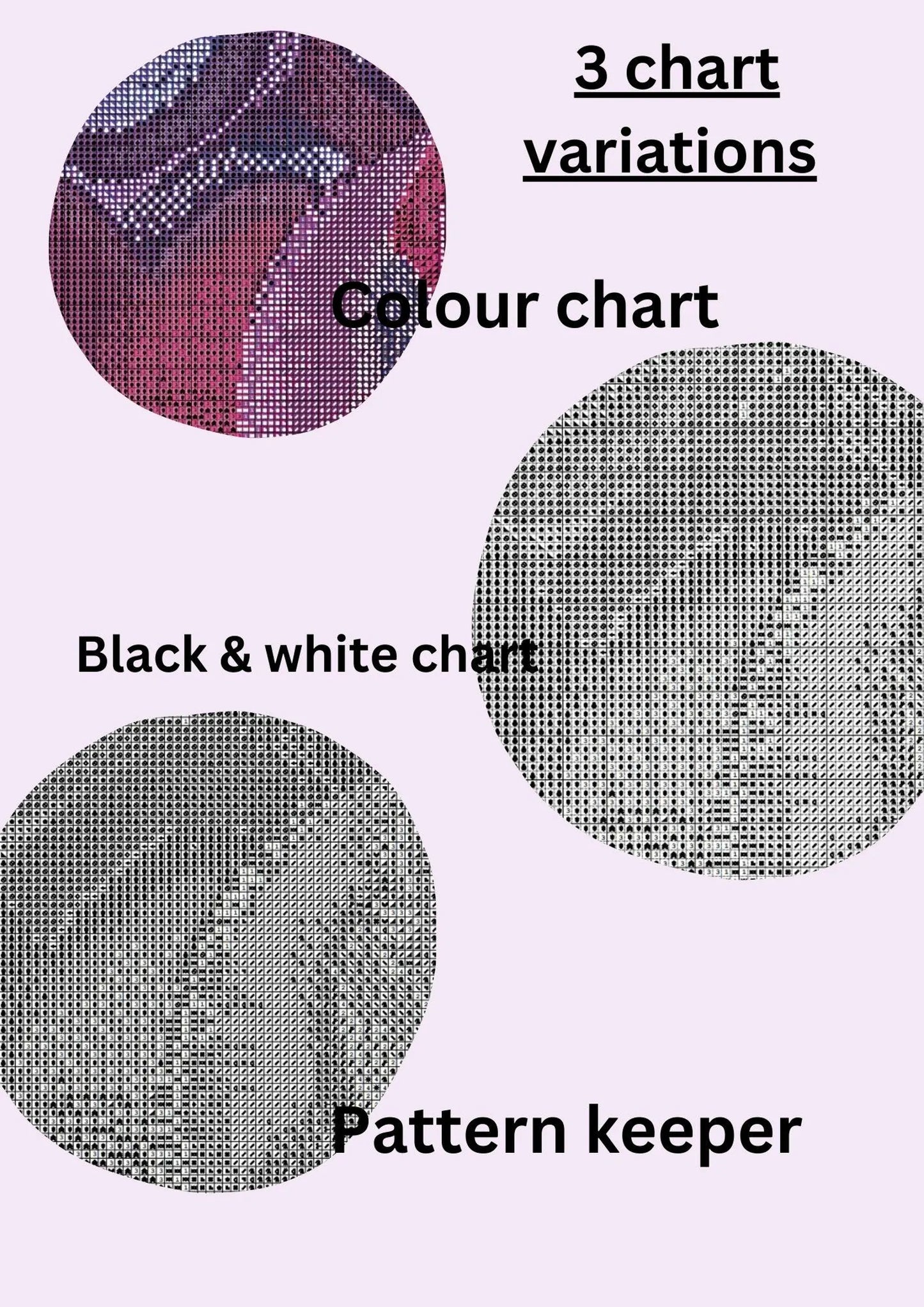 Pretty dresses cross stitch pattern full coverage PDF