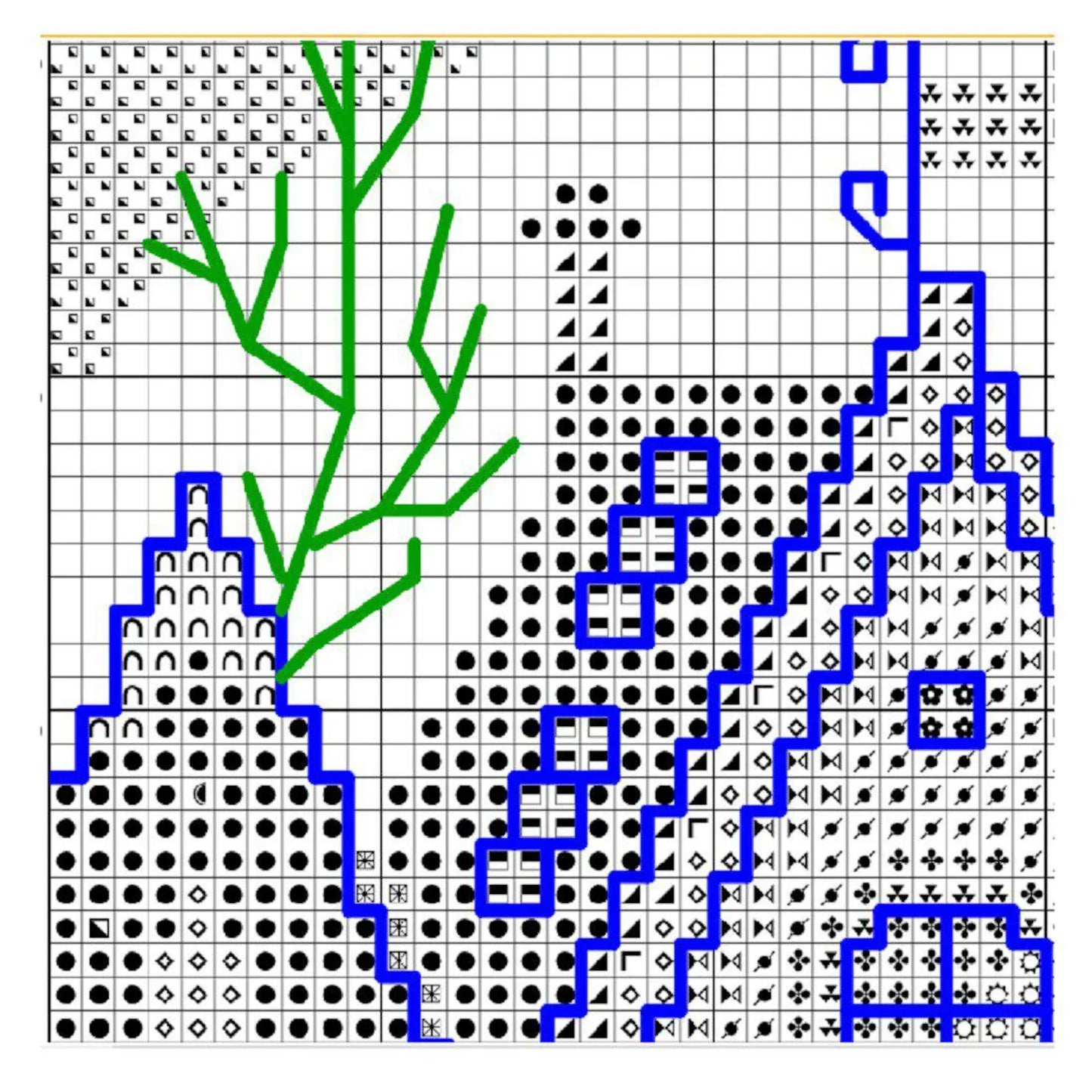 Cross stitch pattern Merry Christmas, Christmas holidays, Christmas city. Merry Christmas Sample PDF Instant Download