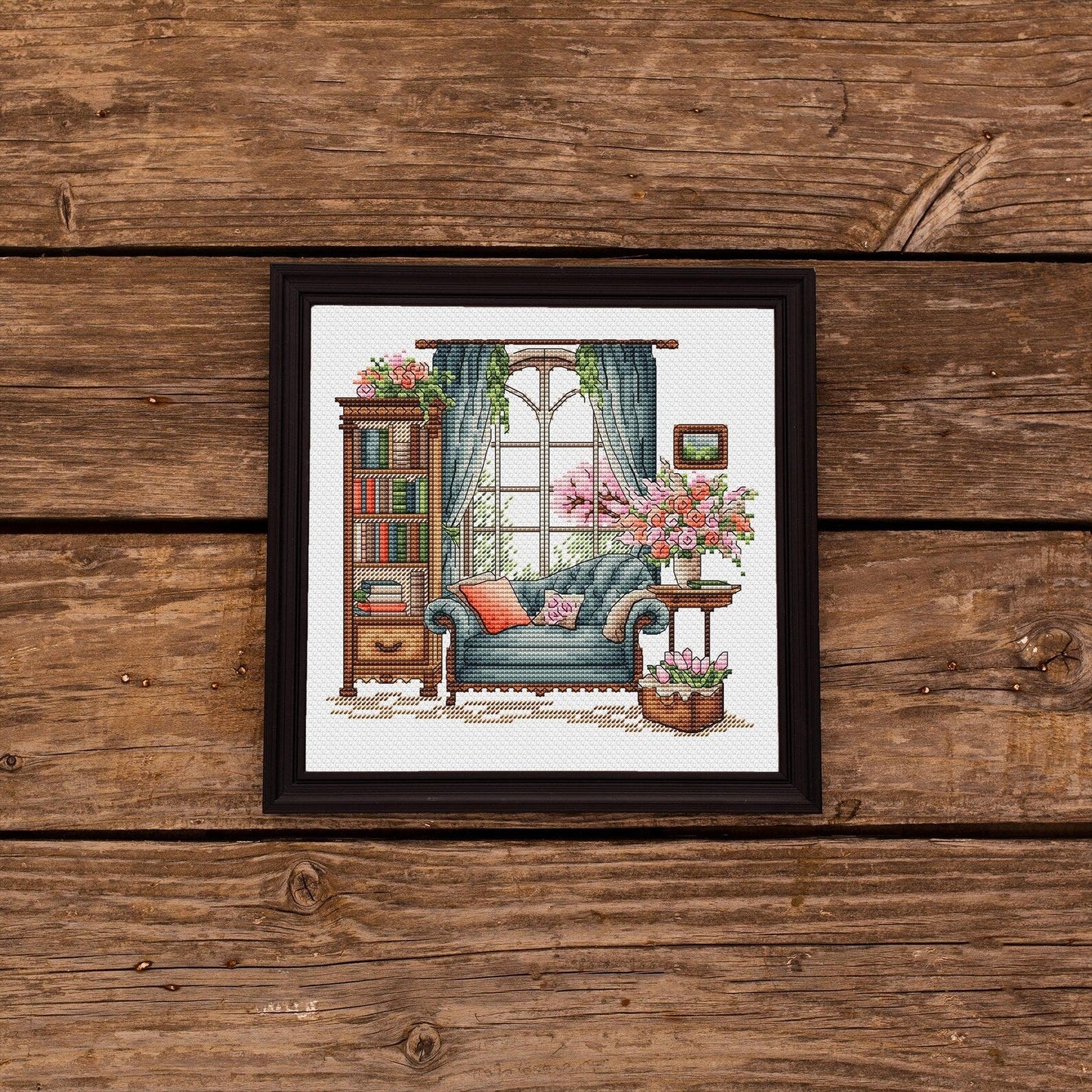 Spring Cross Stitch Pattern PDF, Spring Embroidery, Flowers Cross Stitch, Vintage Embroidery, Spring embroidery Counted Cross Stitch