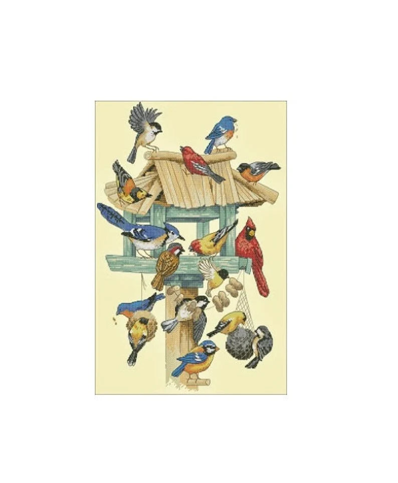 Winter Birds Cross Stitch Pattern | Forest Birds Cross Stitch Patterns | Instant Download PDF