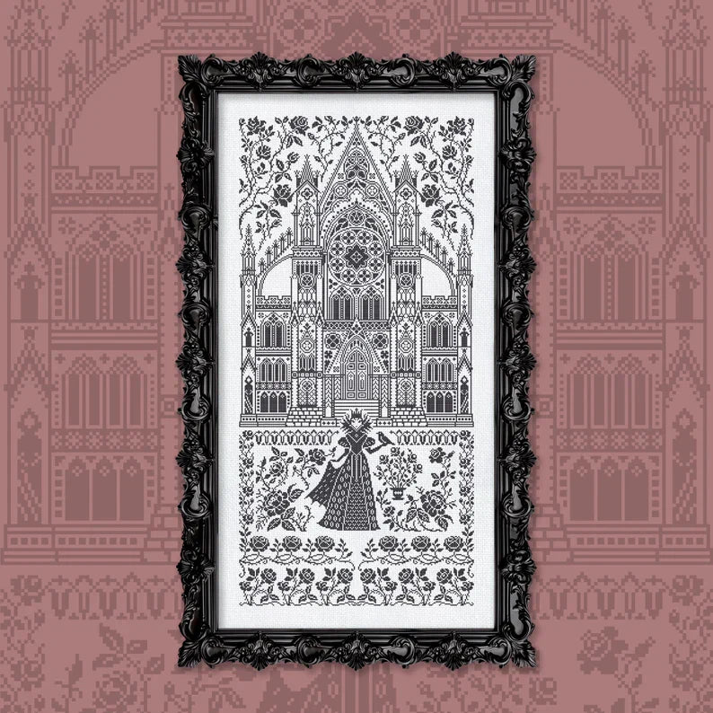 Digital Cross Stitch Pattern “Black Roses” OwlForest