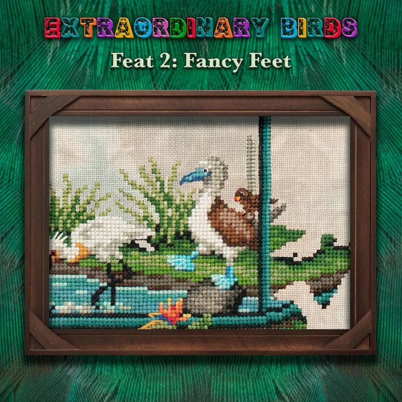 Extraordinary Birds - Stitch Along Cross Stitch Pattern - PDF Instant Download