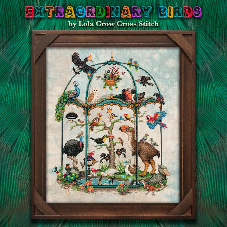 Extraordinary Birds - Stitch Along Cross Stitch Pattern - PDF Instant Download