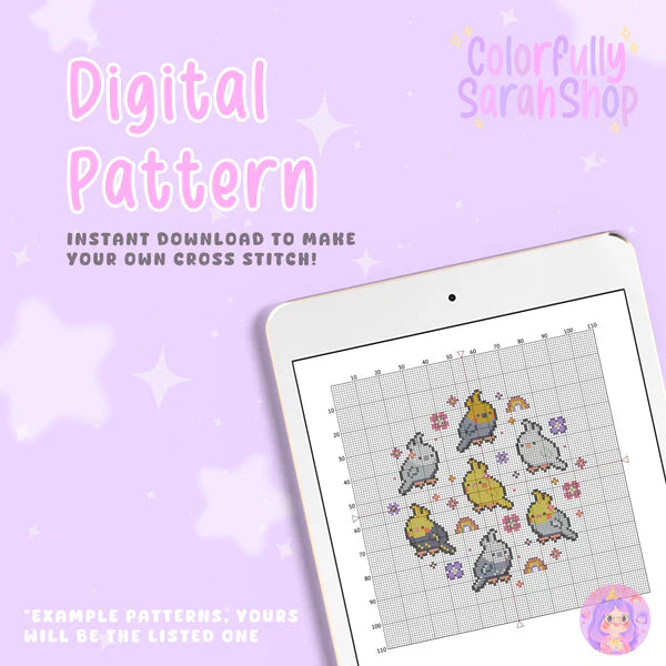 Pink Christmas Cookies Cross Stitch Pattern PDF